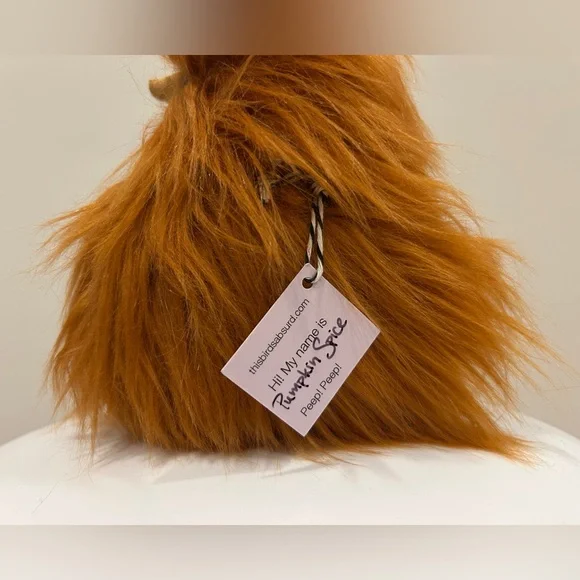 ADORABLE “chicken nugget” chick stuffed animal plushie in pumpkin spice 5.5” - Picture 5 of 6